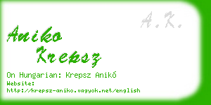aniko krepsz business card